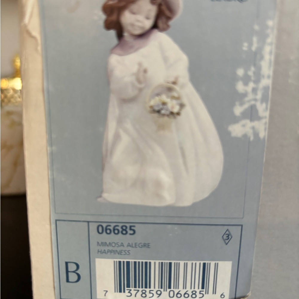 Vintage Lladro #6685 Glossy Porcelain Figurine Mimosa Alegre Happiness NEW - Picture 3 of 9